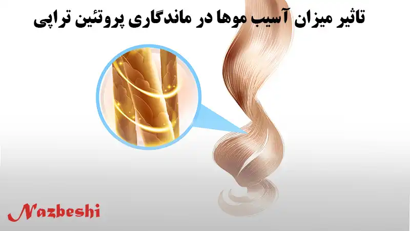 تاثیر میزان آسیب موها در ماندگاری پروتئین تراپی مو